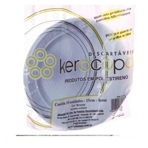 PRATO DESCARTAVEL Nº 15 RASO C/10 - KEROCOPO