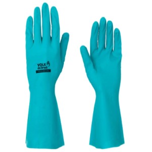 LUVA NITRILICA SLIM C/FORRO VERDE TAM M VOLK