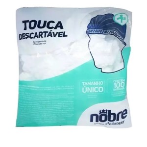 TOUCA DESCARTAVEL TNT SANFONADA C/ 100UND - NOBRE