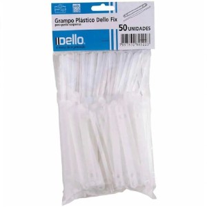 GRAMPO PARA PASTA PLASTICA BRANCO 195MM X 7MM X 58MM