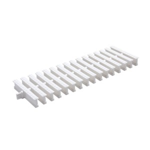 GRELHA PVC ARTICULADA  13CM X 50CM, BRANCA TIGRE