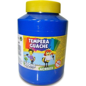 TINTA GUACHE 500ML AZUL 501 - ACRILEX
