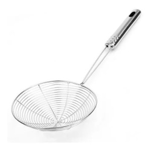 ESCUMADEIRA PARA FRITURA COM ALCA INOX 37 CM DOUPAN