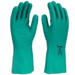 LUVA LATEX NITRILICA 09 TAM G VERDE - IMBAT