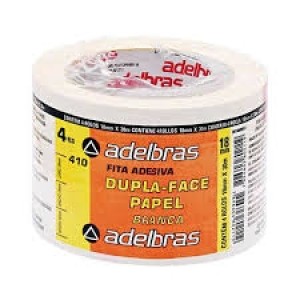 FITA ADESIVA DUPLA FACE PAPEL 18X30 - ADELBRAS