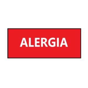 ETIQUETA ALERGIA 1 X 5 CM