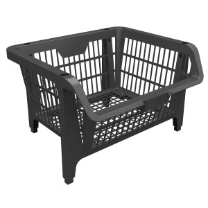 CESTO PLASTICO PRATICO PRETO - KALA