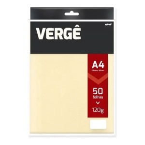 PAPEL 120G 210X297 VERGE CREME 2266244 SPIRAL PT 30 UN