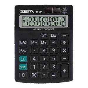 CALCULADORA DE MESA 12 DIGITOS ZETA ZT811