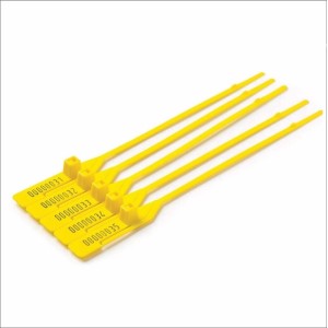 LACRE DE SEGURANCA PLASTICO 16CM AMARELO