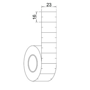 ETIQUETA REFIL ETIQUETADORA FIXXAR MX-2316