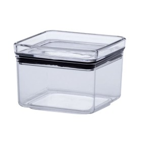 POTE HERMÉTICO DE PLÁSTICO LUMINI QUADRADO PARAMOUNT 500ML 1161